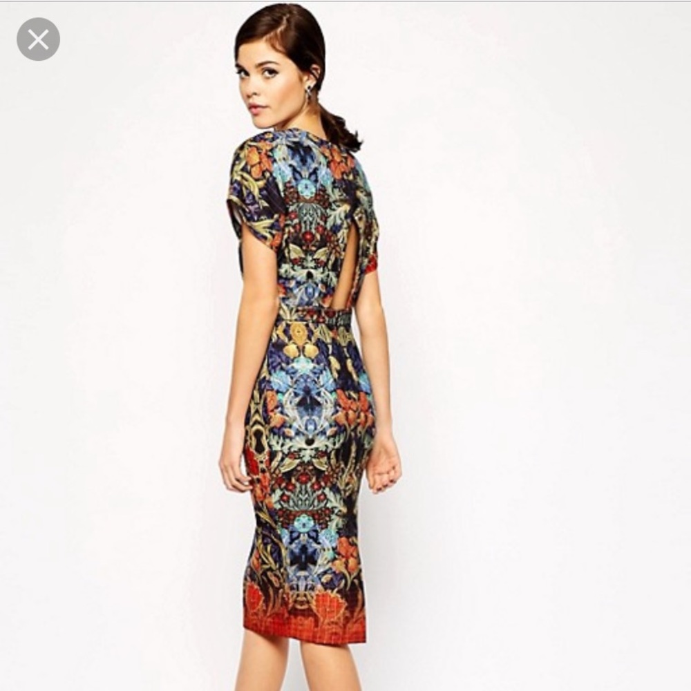 ASOS Pencil Dress with Cut Out Back dress.